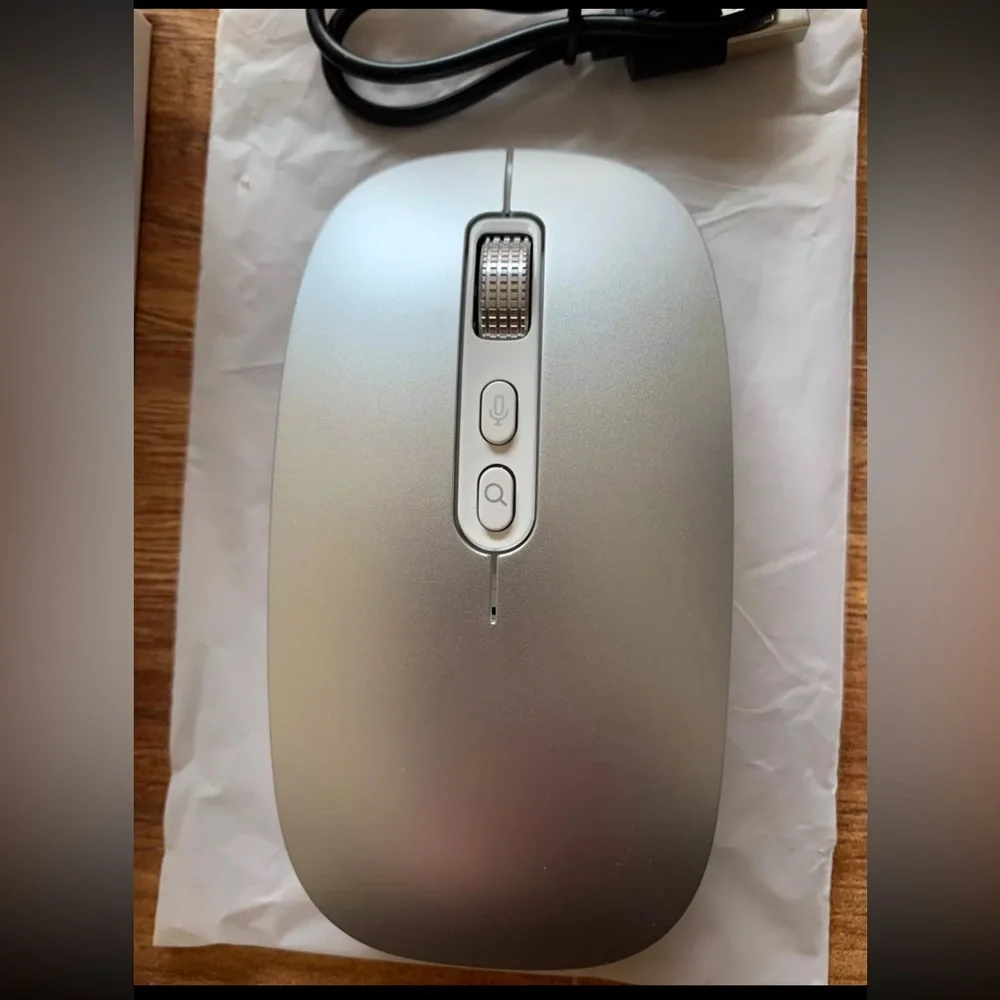 Wireless Rechargeable Intelligent Mouse 2.4G Wireless Ergonomic AI Voice Mouse